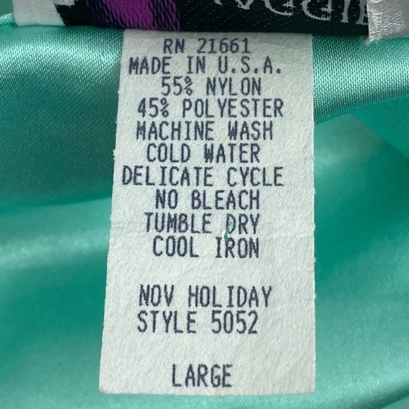 MAGGIE Sweet Turquoise Blue Sleeveless Embroidered Silky Blouse Large - Picture 9 of 11